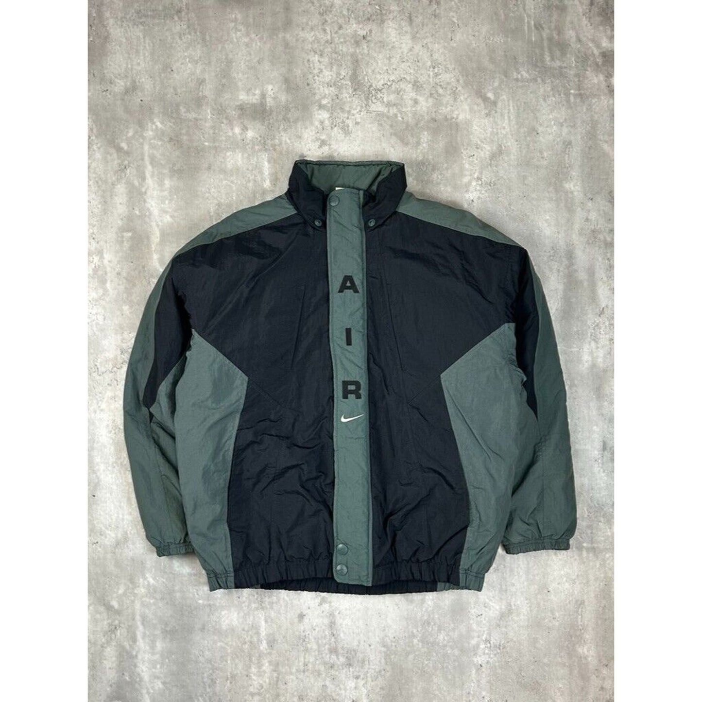 Vintage 90s Nike Air Embroidered Swoosh Insulated Full Zip Jacket Size Medium