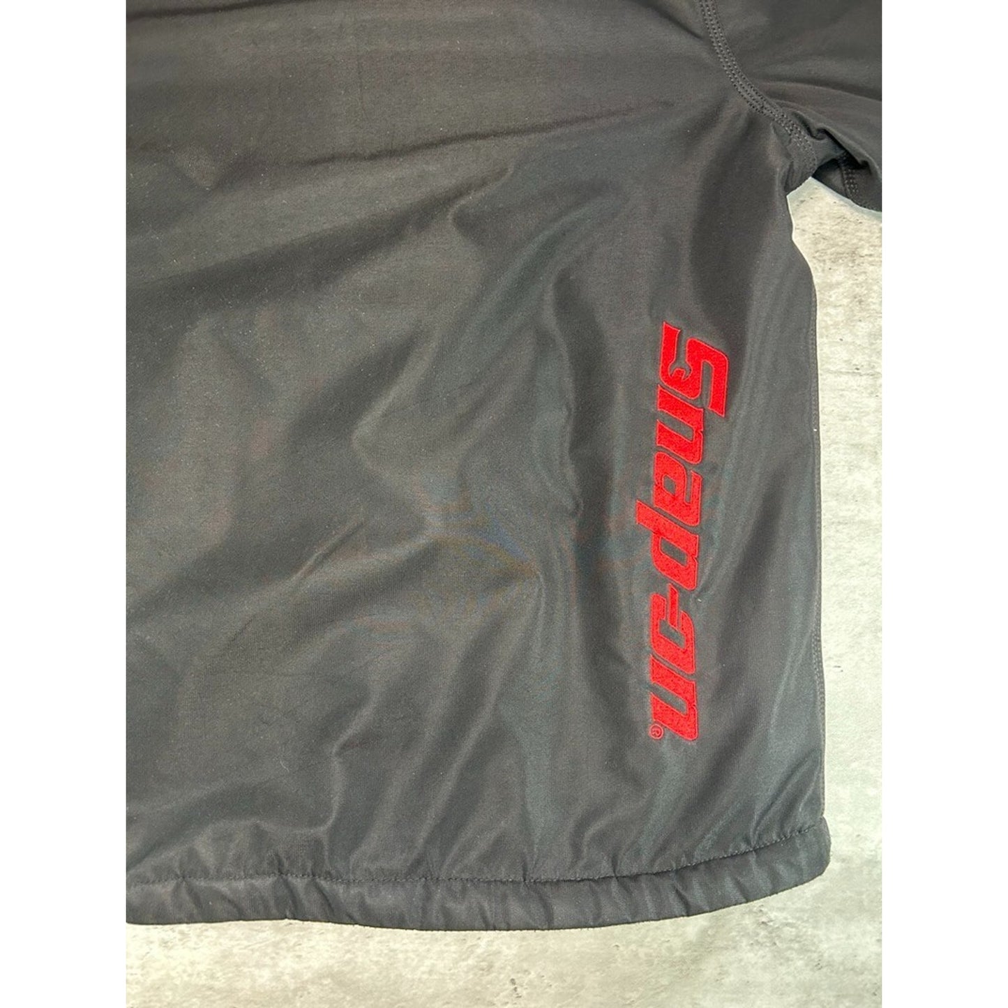 Vintage Snap On Insulated Canvas Full Zip Hooded Workwear Jacket Size XL
