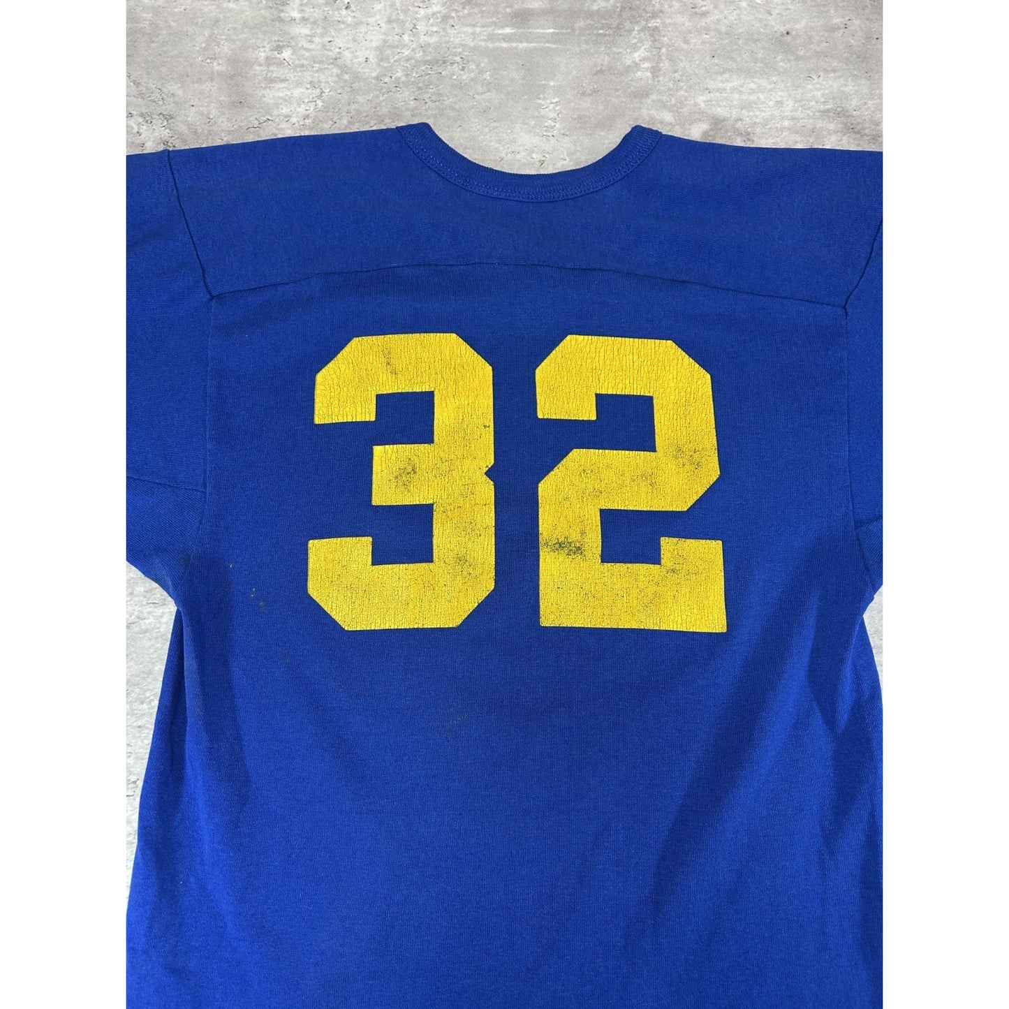 Vintage 1970s #32 Brandon Evansville Football Russell Athletic Jersey Sz Medium