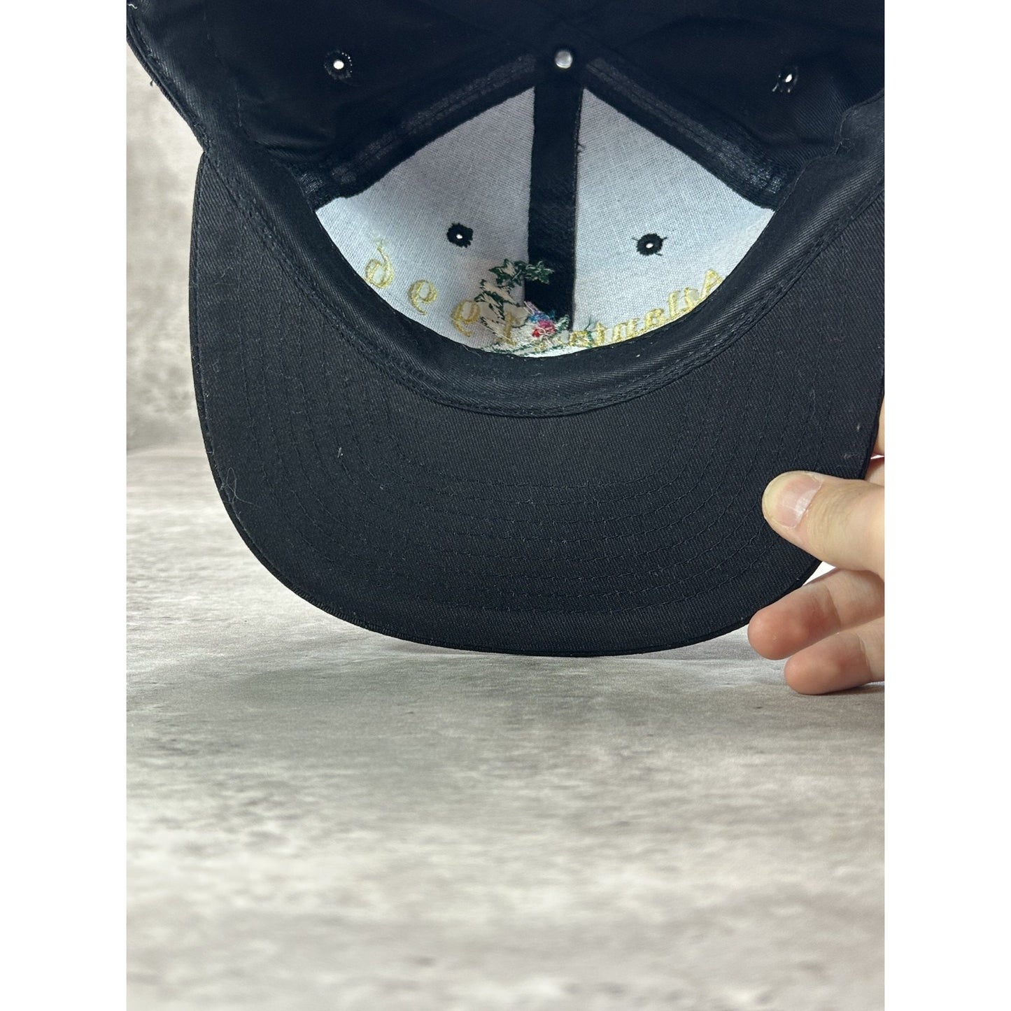 Vintage 1996 Atlanta Olympics Embroidered Logo Snapback Hat OSFA Black