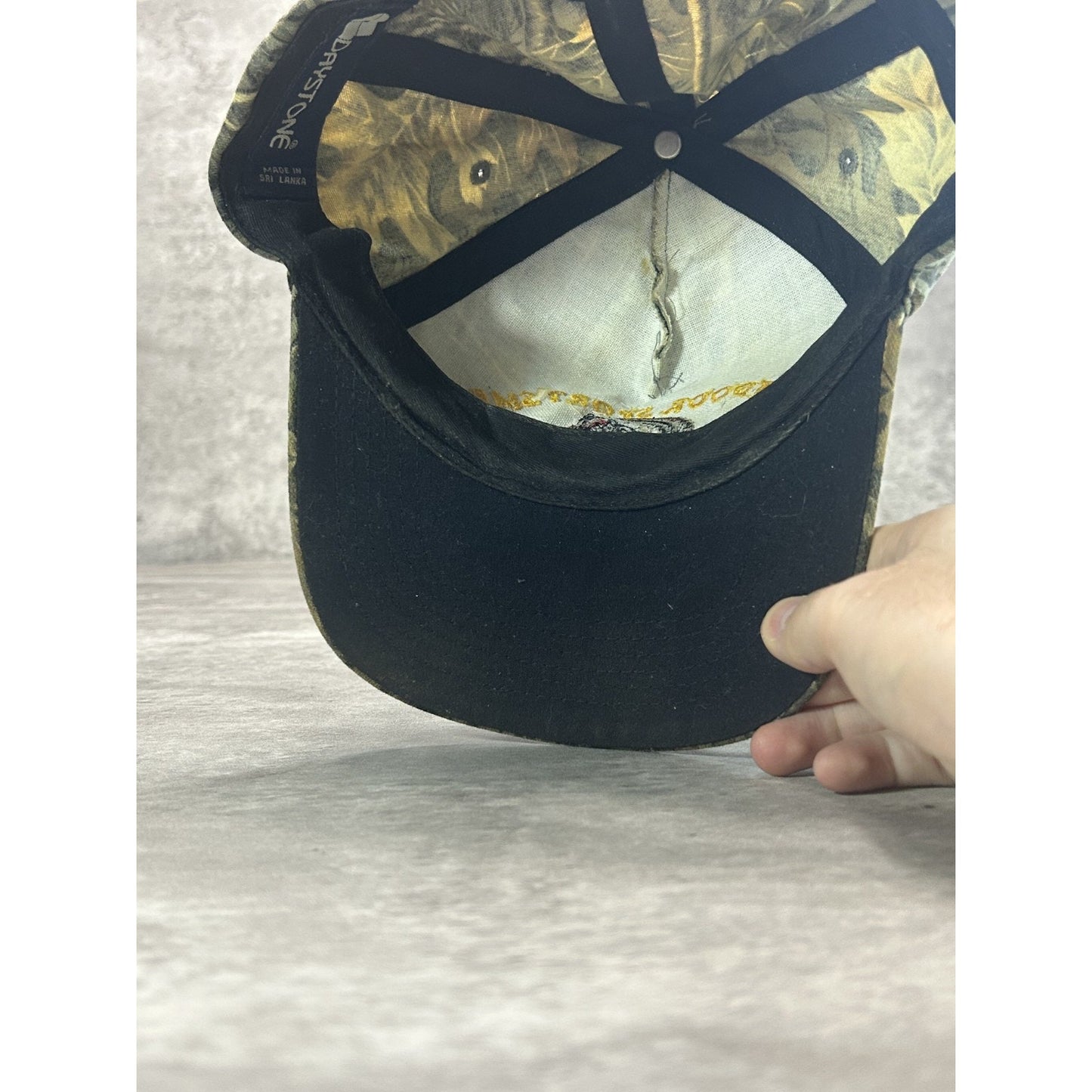 Vintage Outdoor Sportsmen Embroidered Turkey Camo Hunting Snapback Hat OSFA