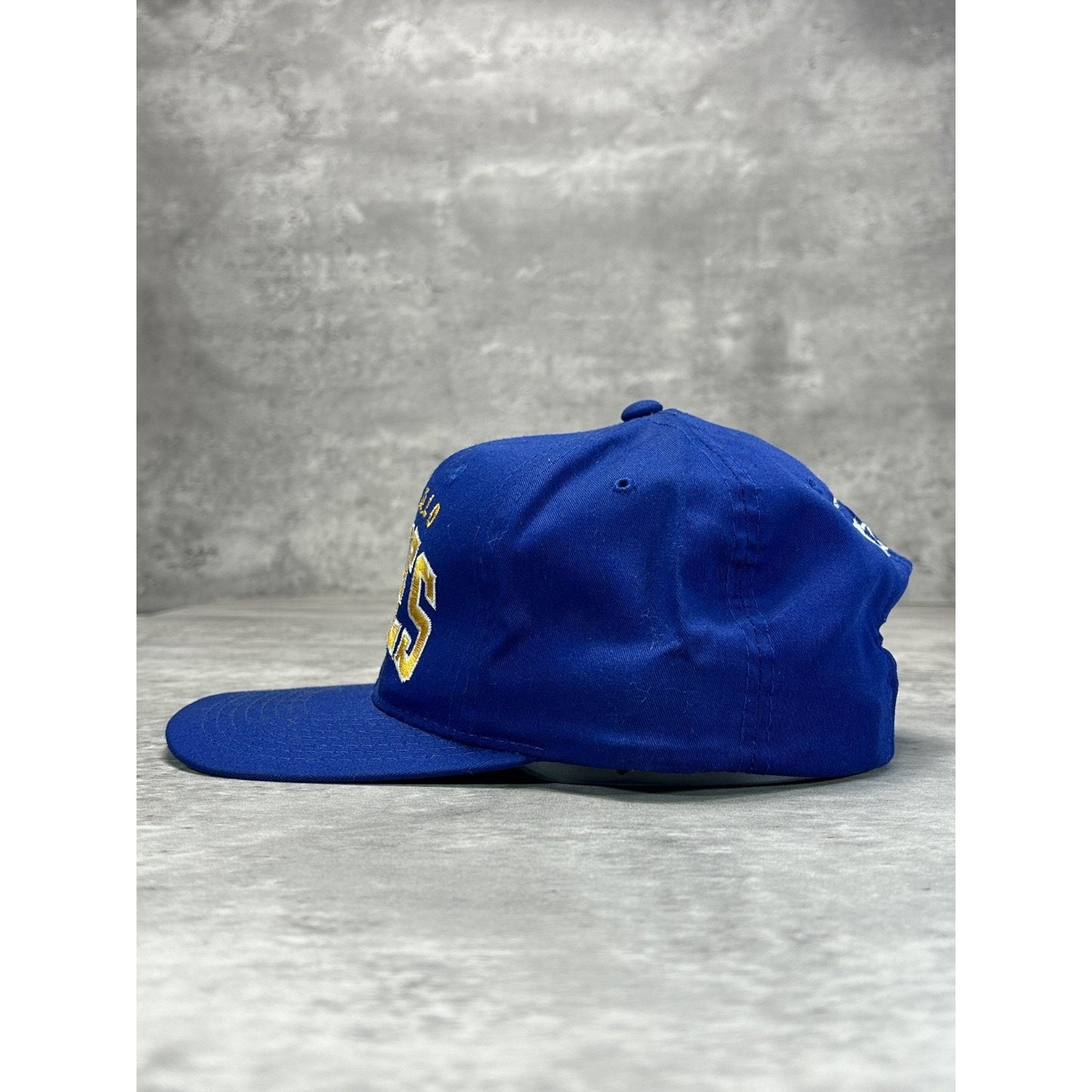 VTG 90s Buffalo Sabres NHL Starter Embroidered Arc Spellout Snapback Hat OSFA