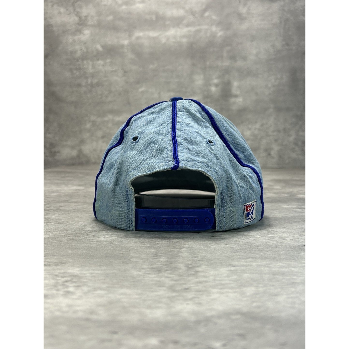 Vintage 90s Duke Blue Devils NCAA Embroidered Logo Snapback Hat OSFA Blue