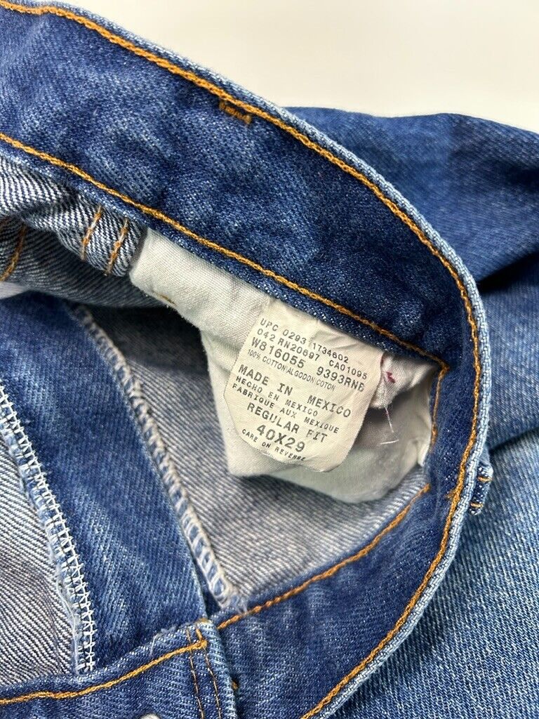 Vintage Dickies Dark Wash Denim Workwear Pants Size 39 Blue