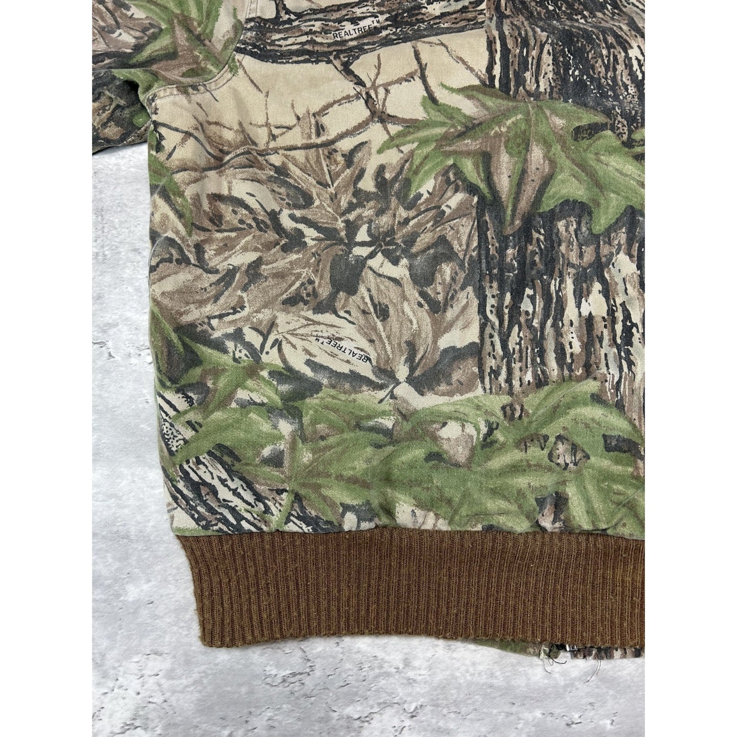 Vintage 80s/90s Walls Realtree Camo Full Zip Hooded Hunting Jacket Size Large