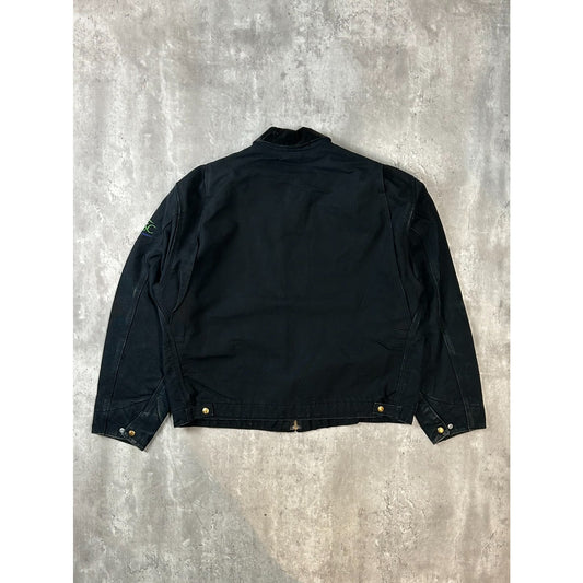 Vintage 90s Carhartt Blanket Lined Canvas Workwear Detroit Jacket Size XL