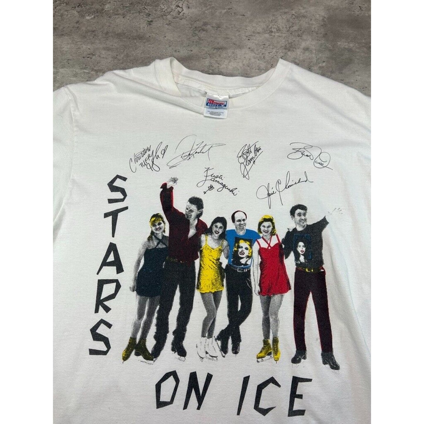 Vintage 90s Stars On Ice Get What You Need Music Graphic T-Shirt Size XL