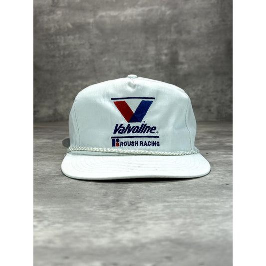 Vntage 90s Valvoline Roush Racing Embroidered Spellout Nascar Strapback Hat OSFA