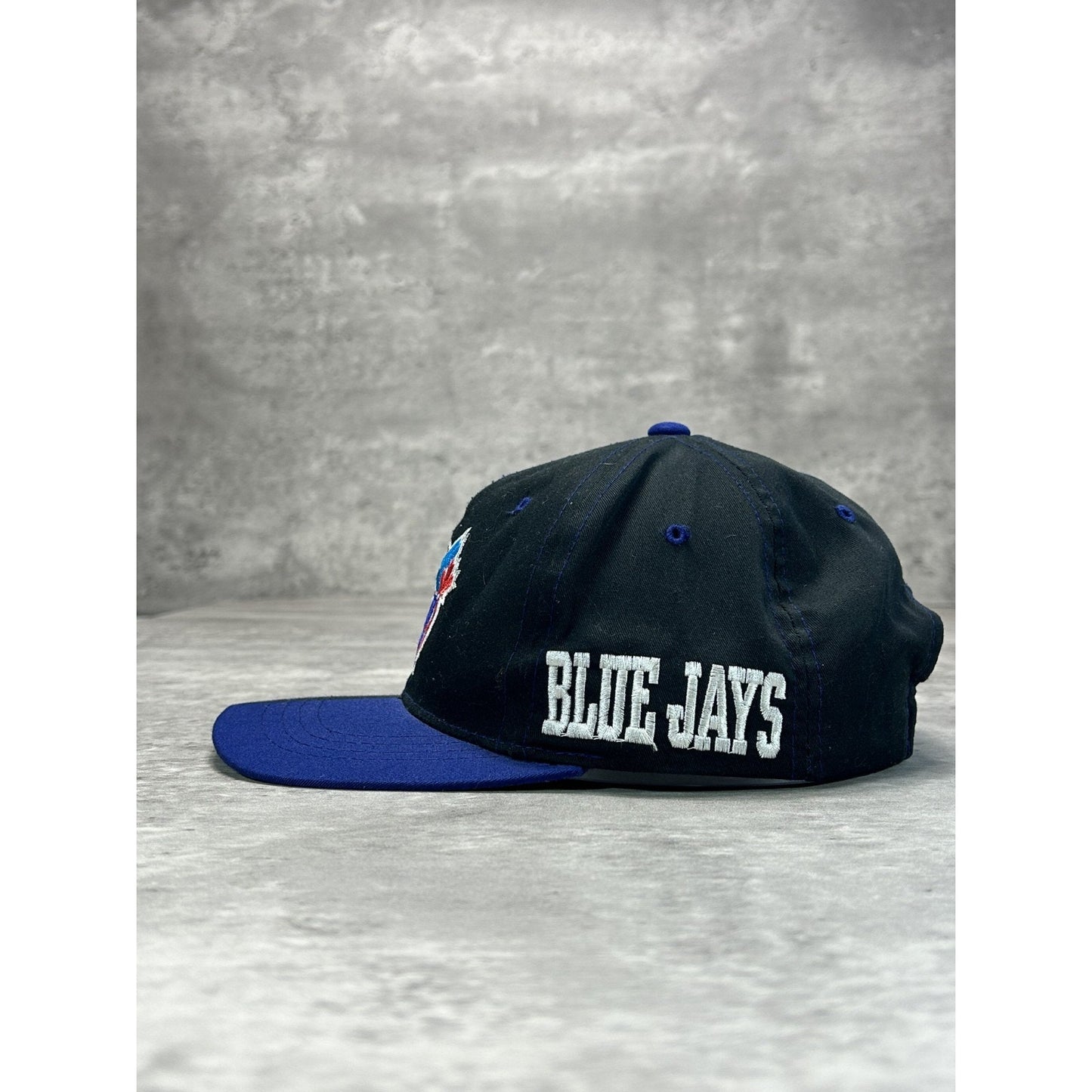 Vintage 90s Toronto Blue Jays MLB Starter Split Embroidered Snapback Hat OSFA
