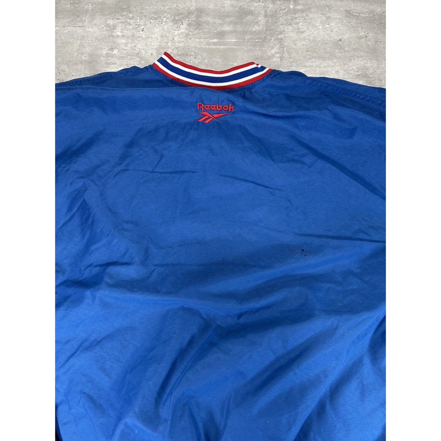 Vintage 2000s New England Patriots NFL Embroidered Reebok Windbreaker Jacket XL