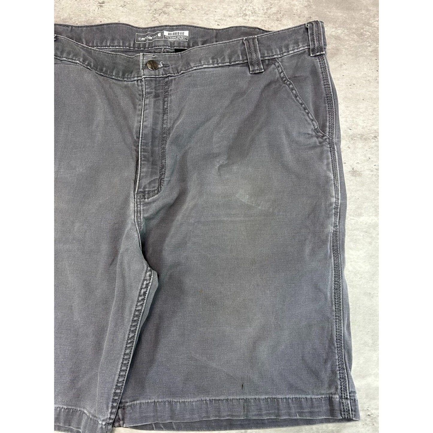 Carhartt Relaxed Fit Canvas Workwear Five Pocket Shorts Size 42 Gray