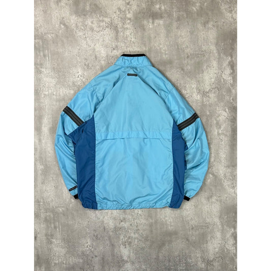 Vintage Nike Embroidered Mini Swoosh Two Tone Windbreaker Jacket Size Medium