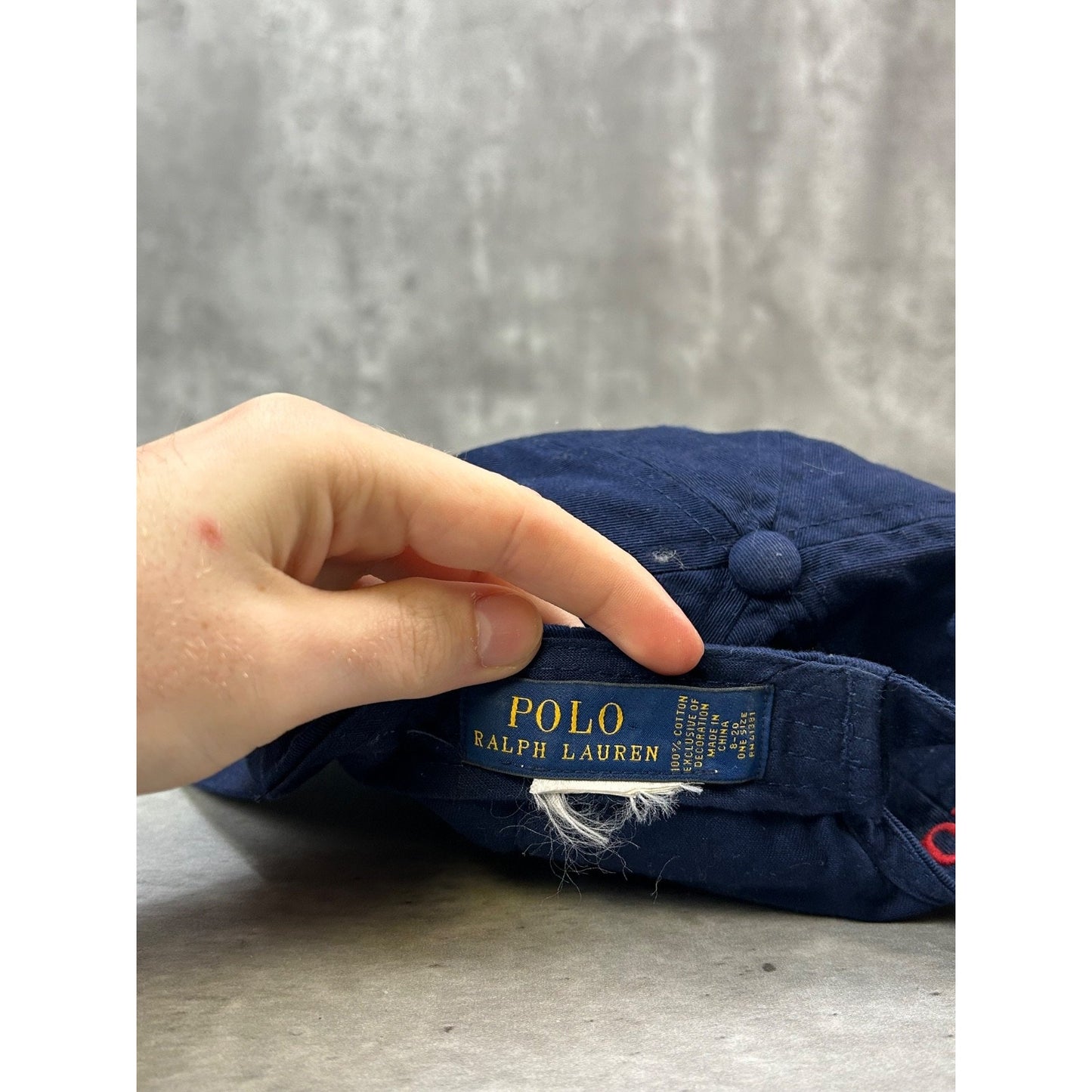 Vintage Polo Ralph Lauren Embroidered Pony Snapback Hat YOUTH OSFA