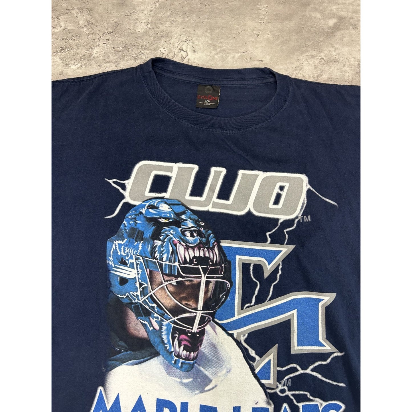 Vintage 90s Curtis Joseph Cujo #31 Toronto Maple Leafs NHL Player T-Shirt Large