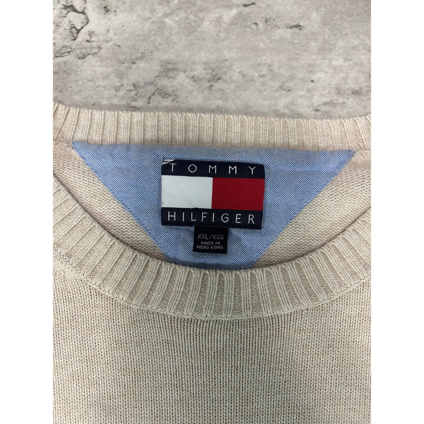 Vintage Tommy HIlfiger Embroidered Pullover Knit Sweater Size 2XL