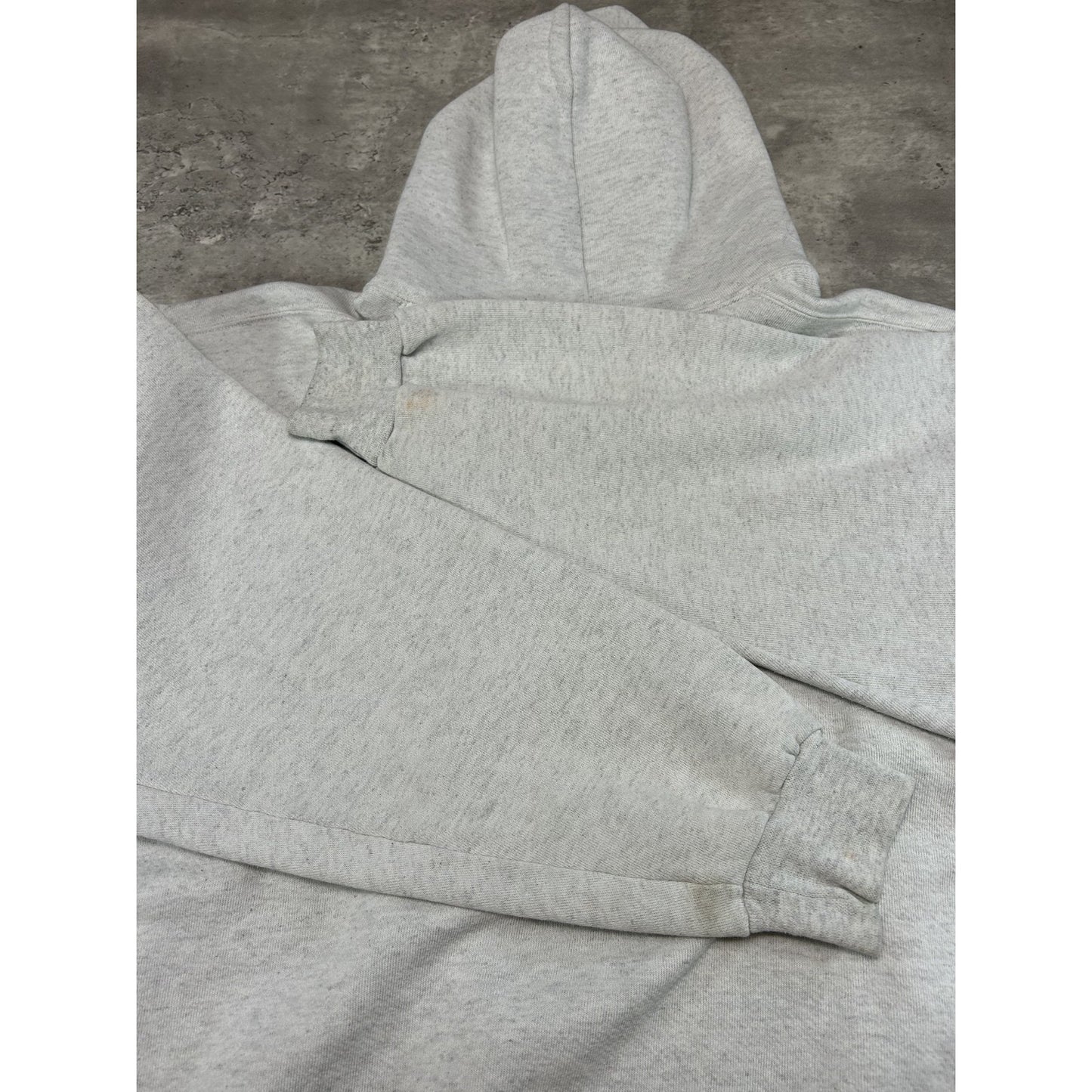 Vintage 90s US Army Graphic Spellout Pullover Hooded Sweatshirt Size XL Gray