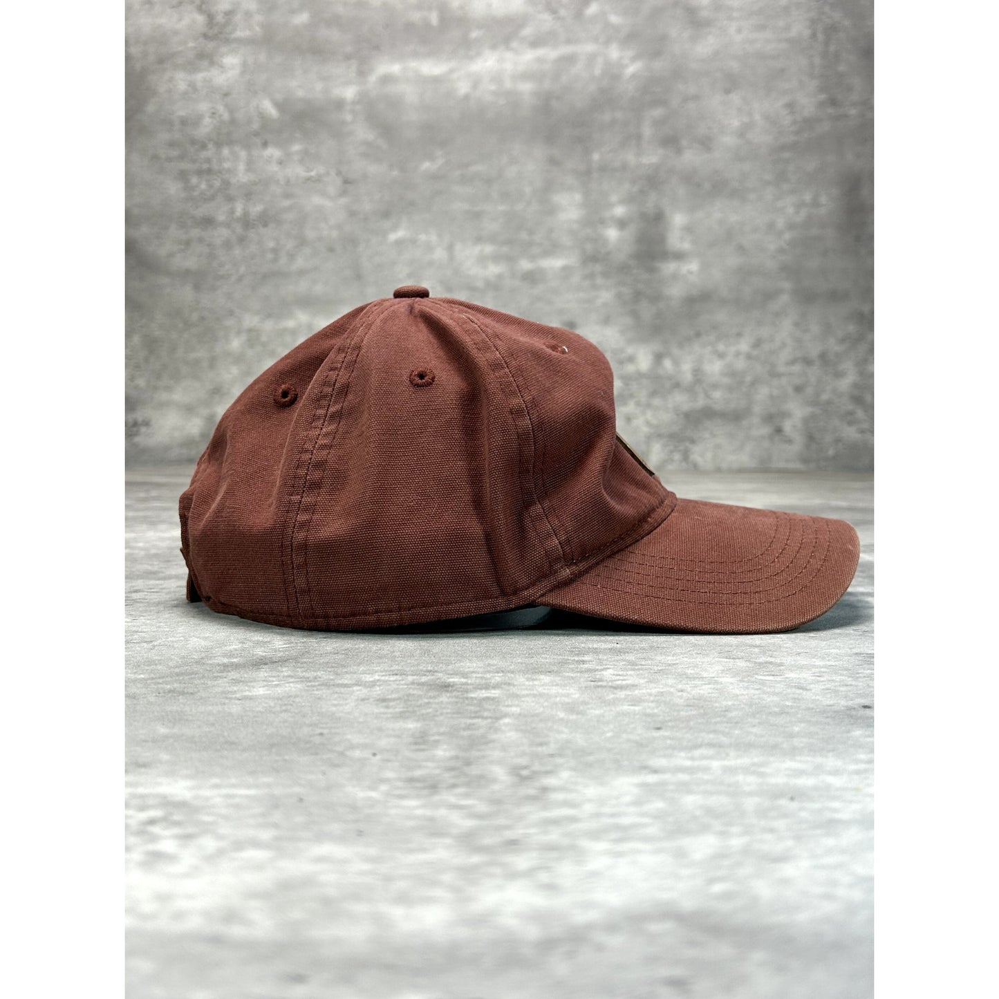 Carhartt Embroidered Patch Workwear Snapback Hat OSFA Maroon