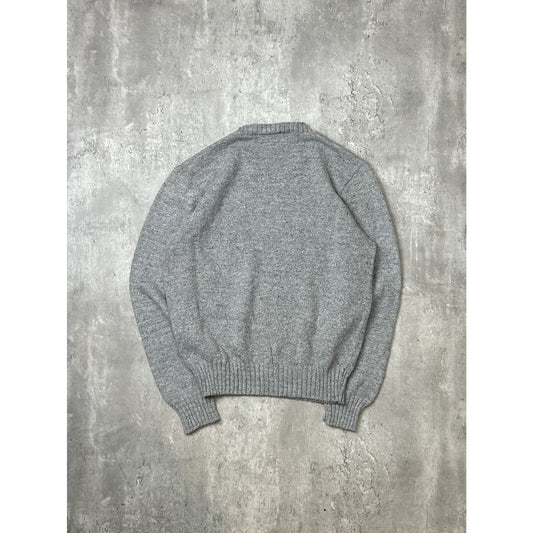 Vintage 1980s McGregor Pullover Ribbed Sweater Size Medium Gray