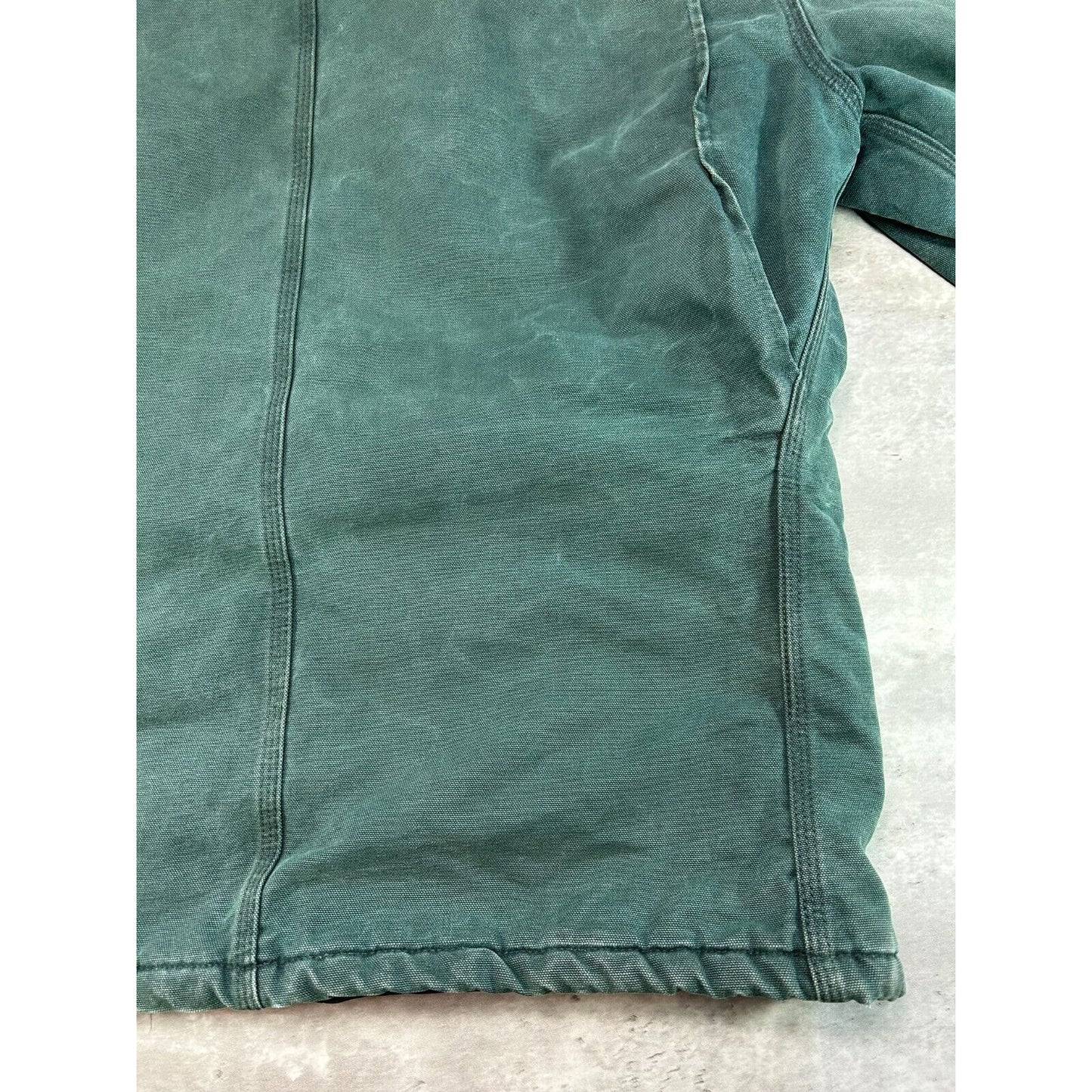 Vintage Carhartt Quilted Lined Canvas Workwear Arctic Jacket Size XL Green