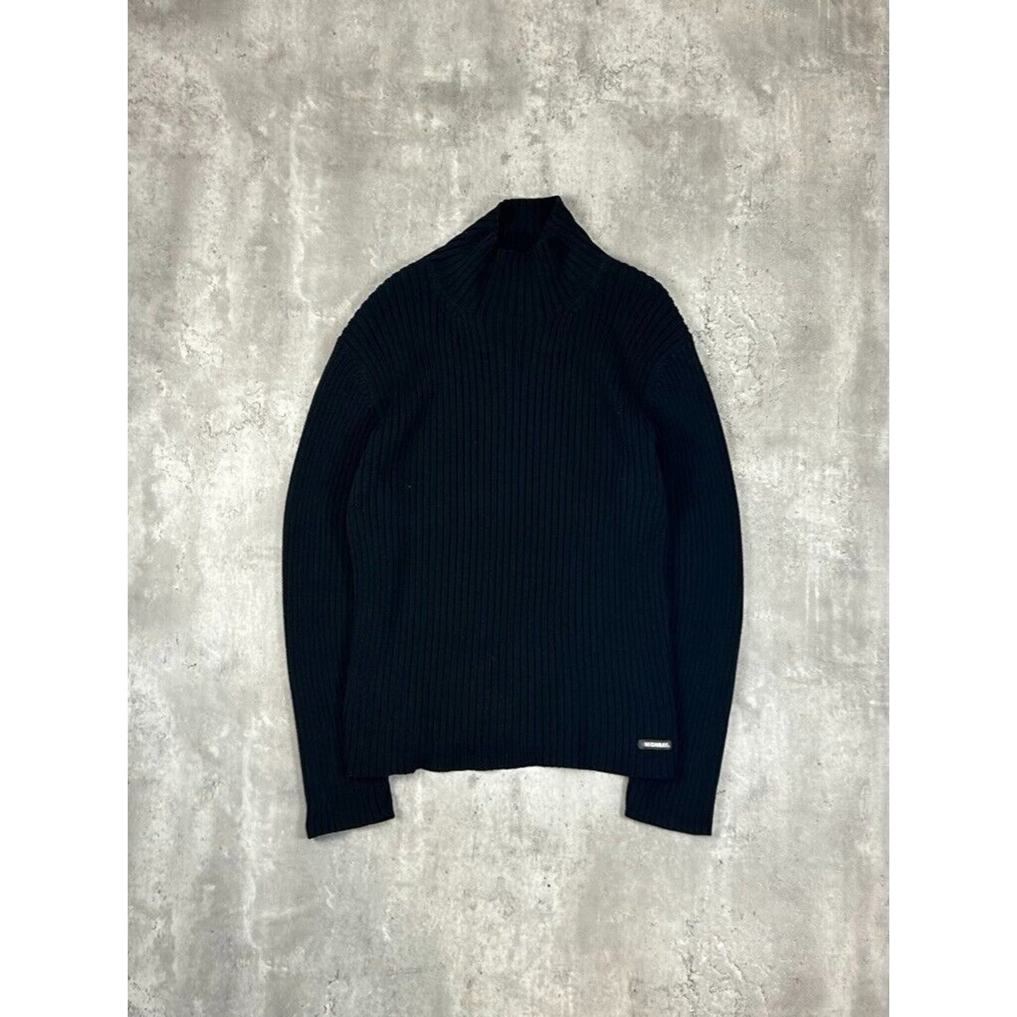 Unioin Bay Ribbed Pull Over Turtle Neck Knit Sweater Size XL Black