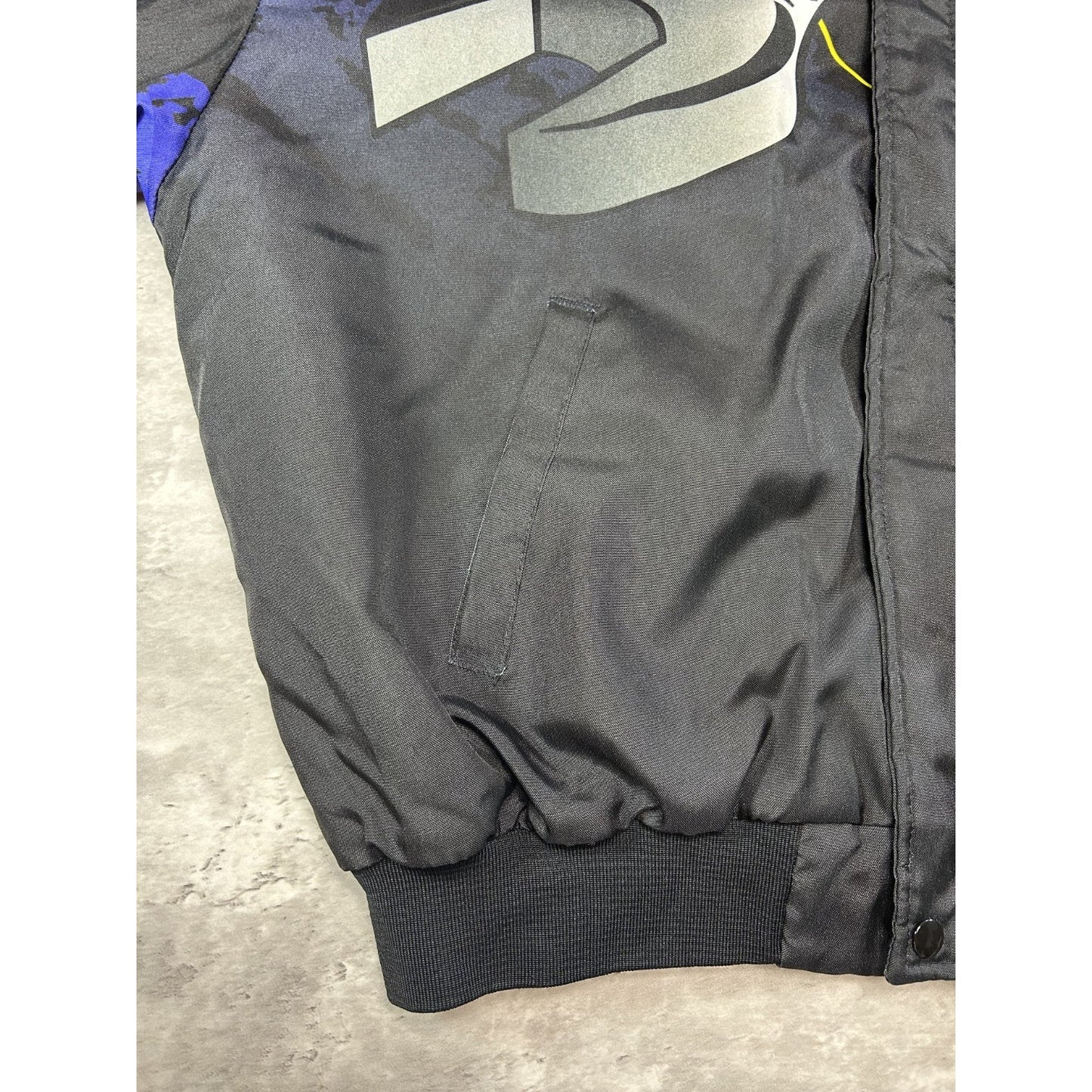 Vintage 90s Snap On Racing All Over Print Full Zip Nylon Jacket Size XL