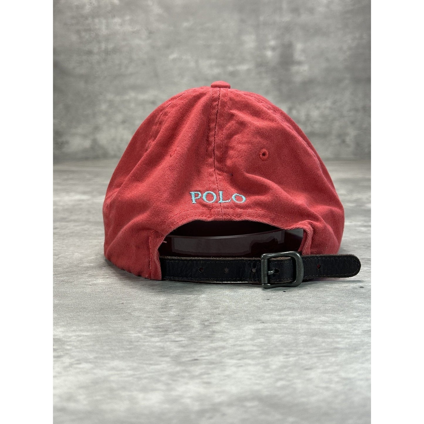 Vintage Polo Ralph Lauren Embroidered Pony Strapback Hat OSFA Red