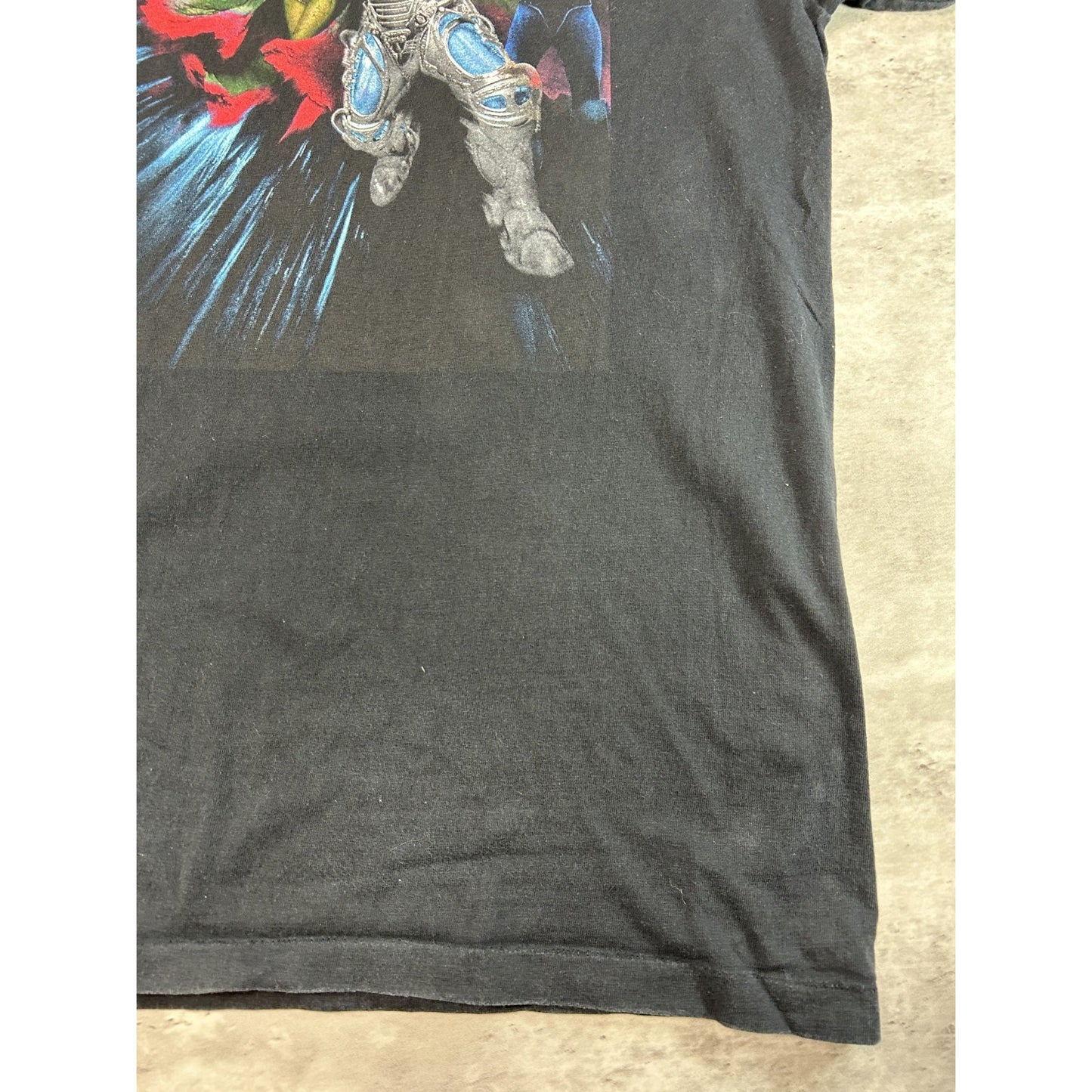 Vintage 90s Batman & Robin Heroes & Villains Movie Promo Graphic T-Shirt Large