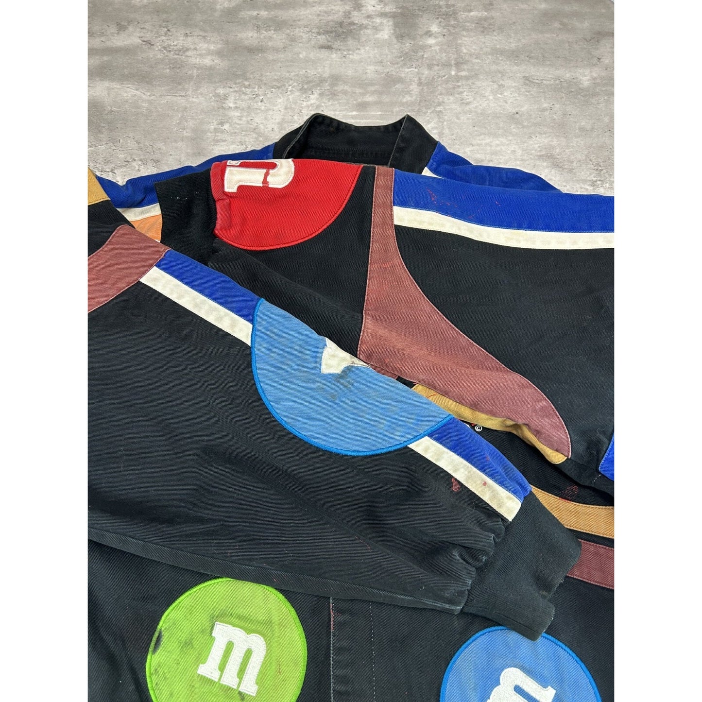 Vintage Jeff Hamilton M&M Racing Embroidered Nascar Race Jacket Size 6XL