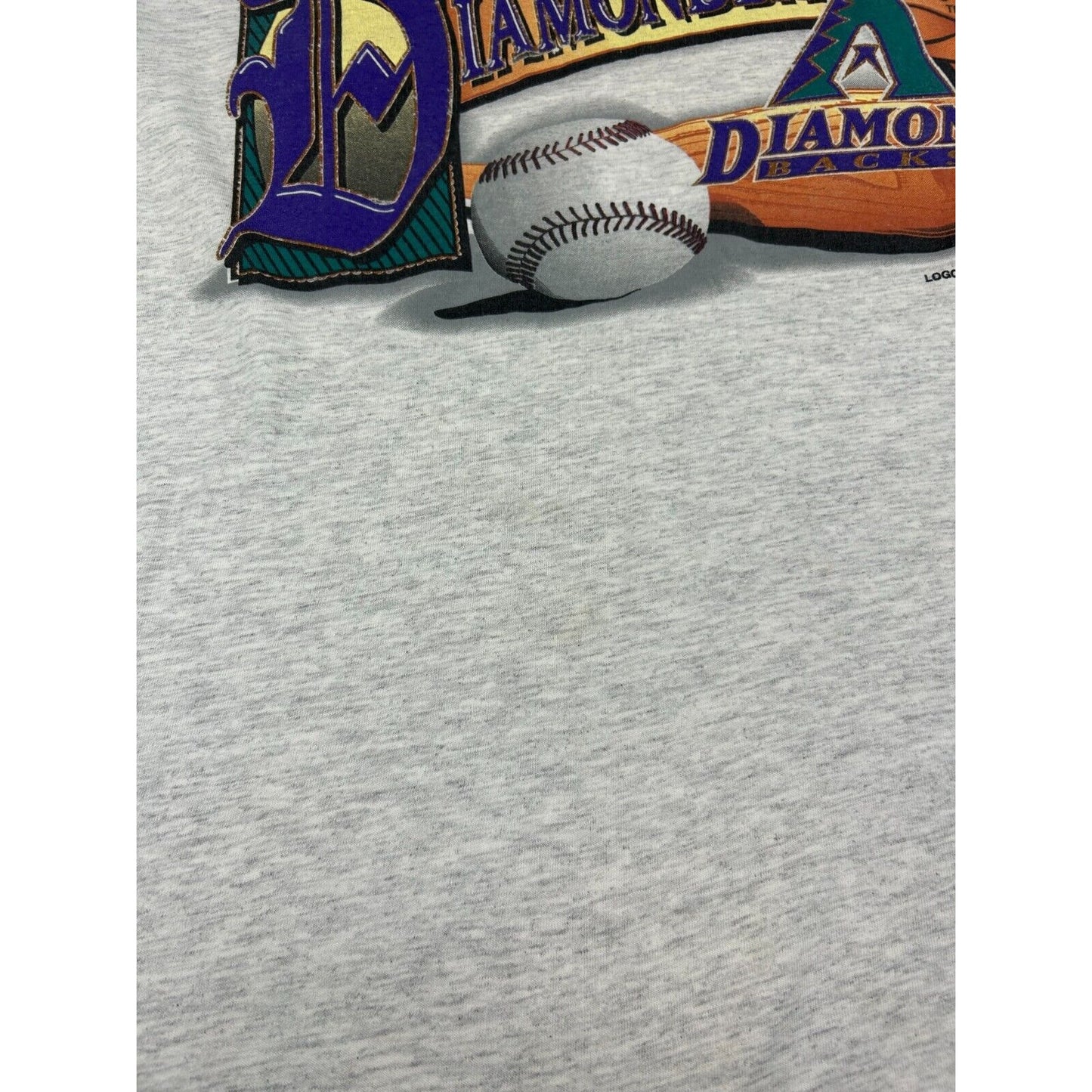 Vintage 1995 Arizona Diamondbacks MLB Script Spell Out Graphic T-Shirt Size Large