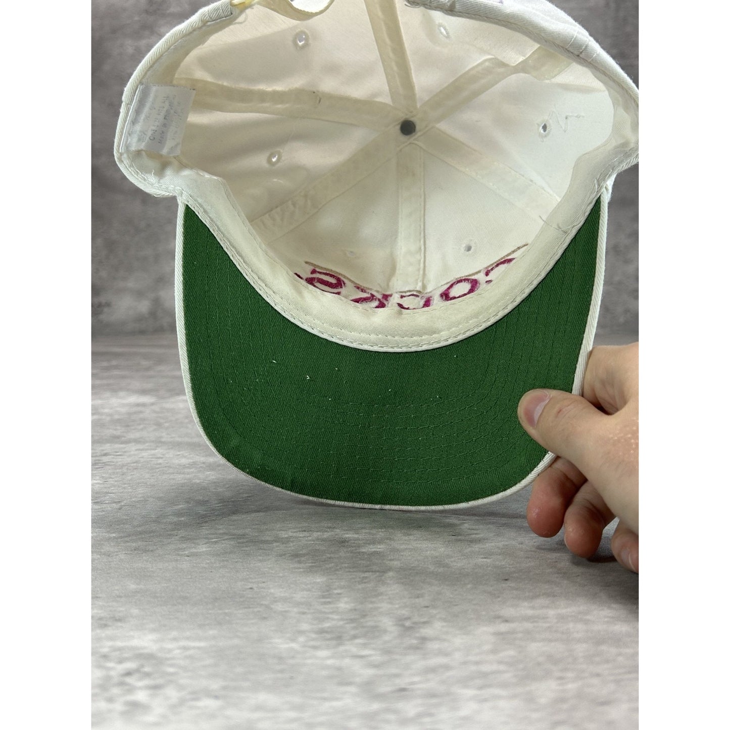Vintage 90s South Carolina Gamecocks NCAA Embroidered Spellout Snapback Hat OSFA