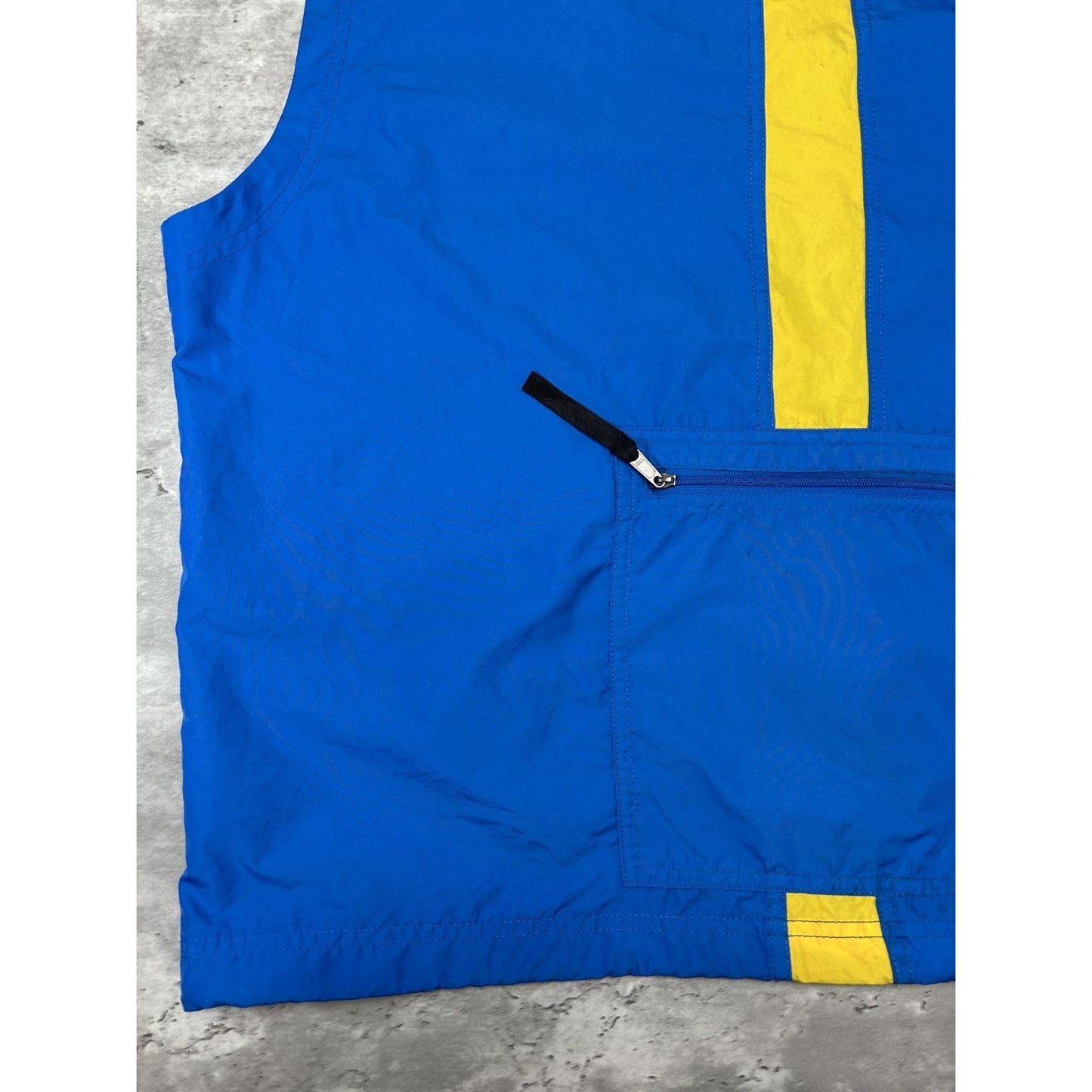 Vintage 90s Nike ACG Embroidered Logo Full Zip Running Vest Size XL Blue