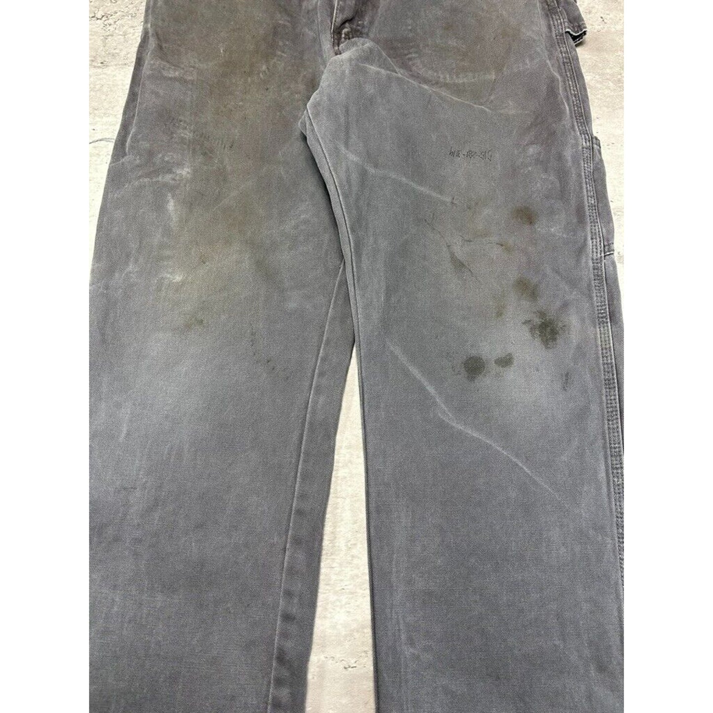 Dickies Canvas Workwear Carpenter Pants Size 34 Gray