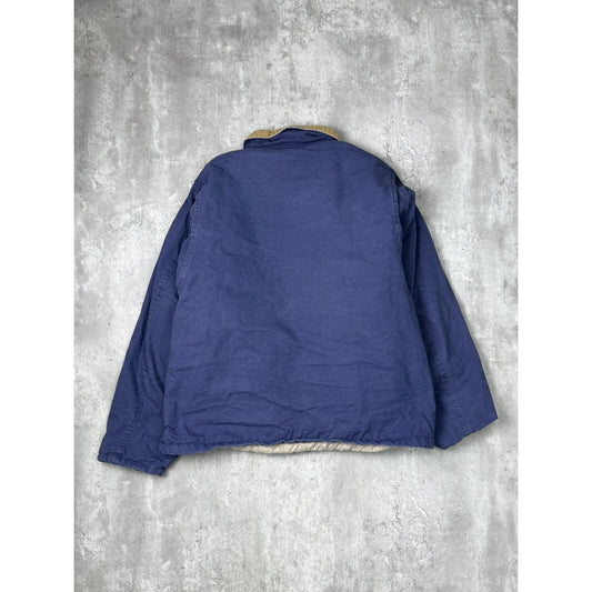 Vintage Wind River Quilted Lined Canvas Workwear Detroit Style Jacket Size 2XL