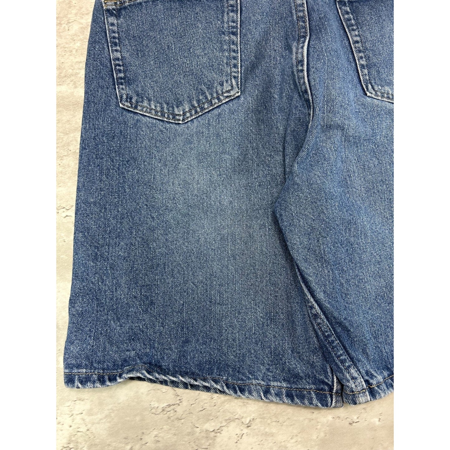 Vintage Wrangler Authentics Dark Wash Denim Shorts Size 37 Blue