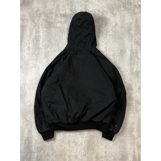 Vintage Dri Duck Insulated Canvas Hooded Workwear Jacket Size Large