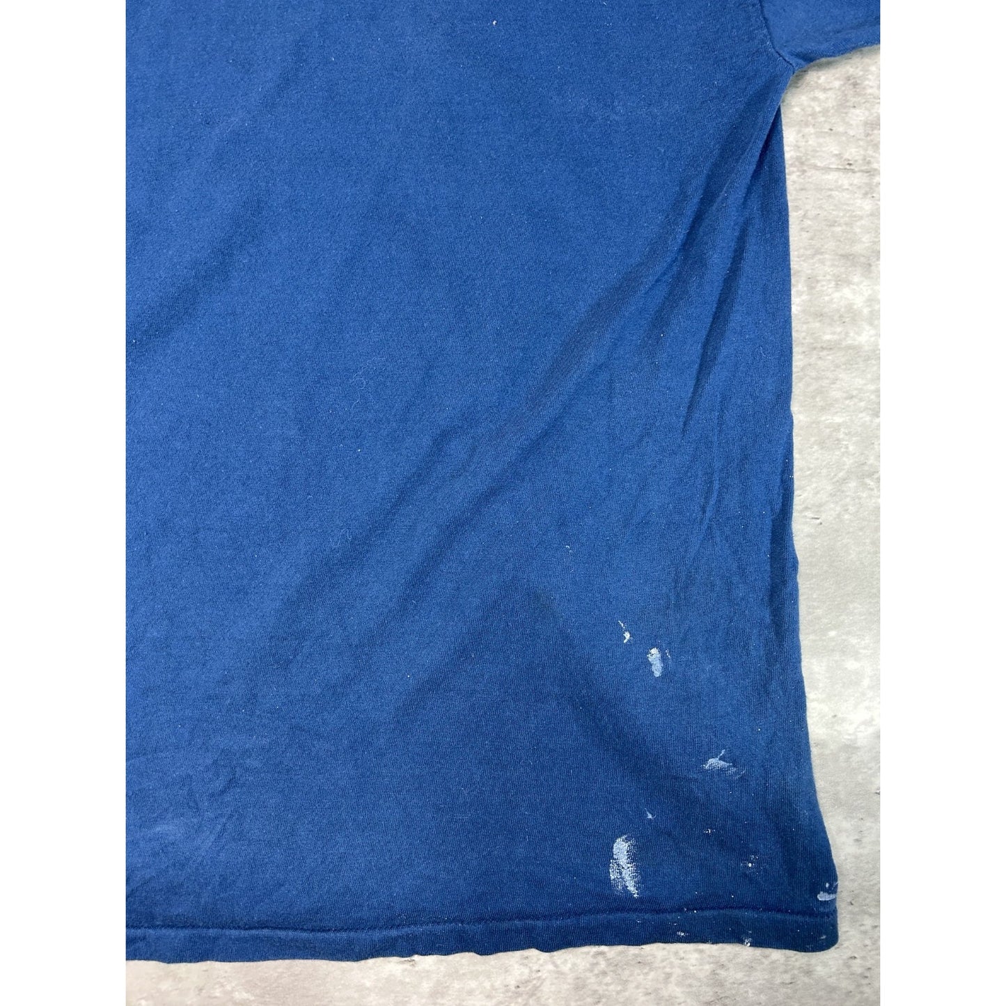 Vintage 90s Distressed Guess USA Graphic Logo T-Shirt Size 2XL Blue