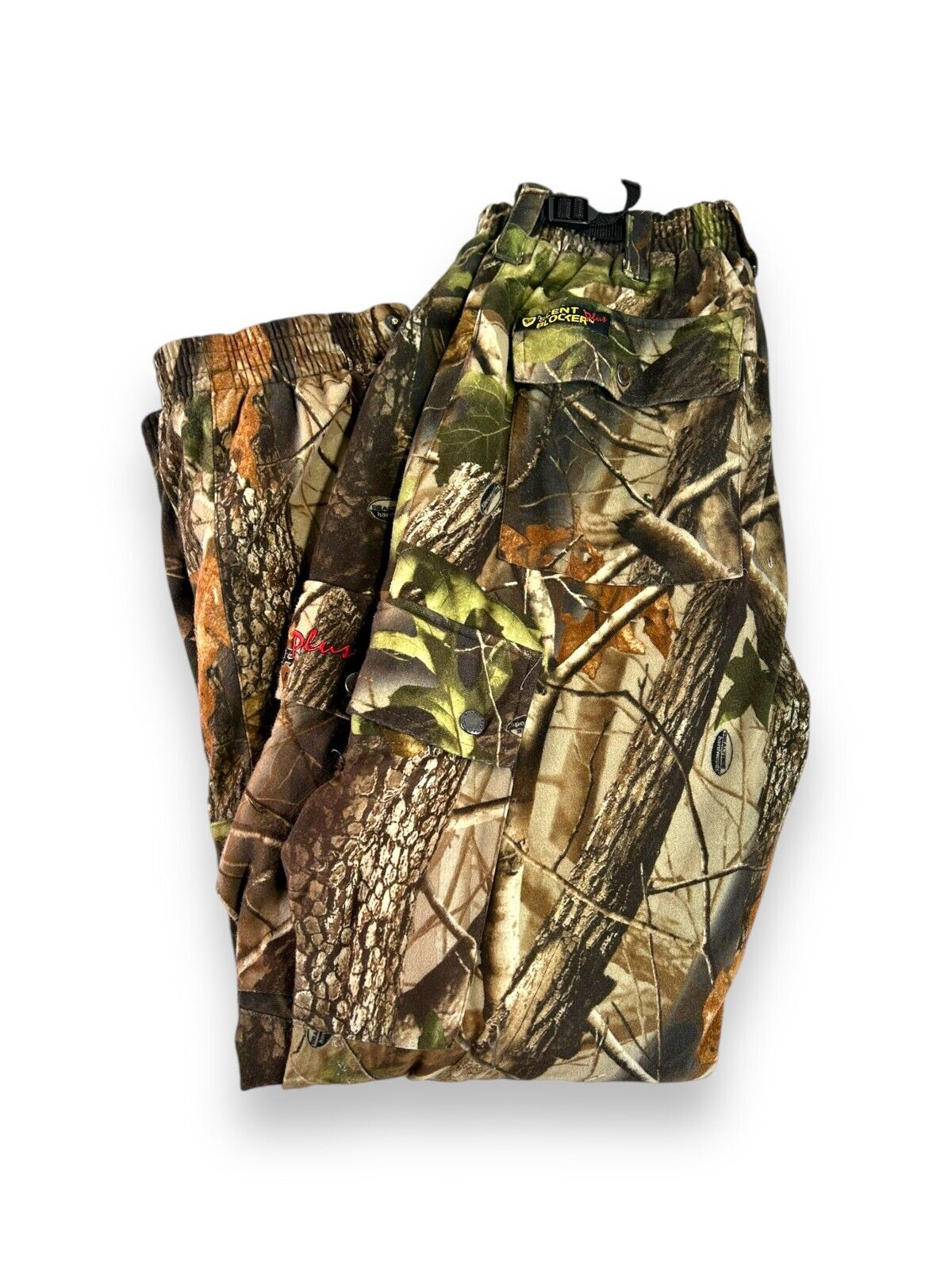 Vintage Scent Blocker Plus Realtree Hardwoods Camo Cargo Hunting Pants Size Small