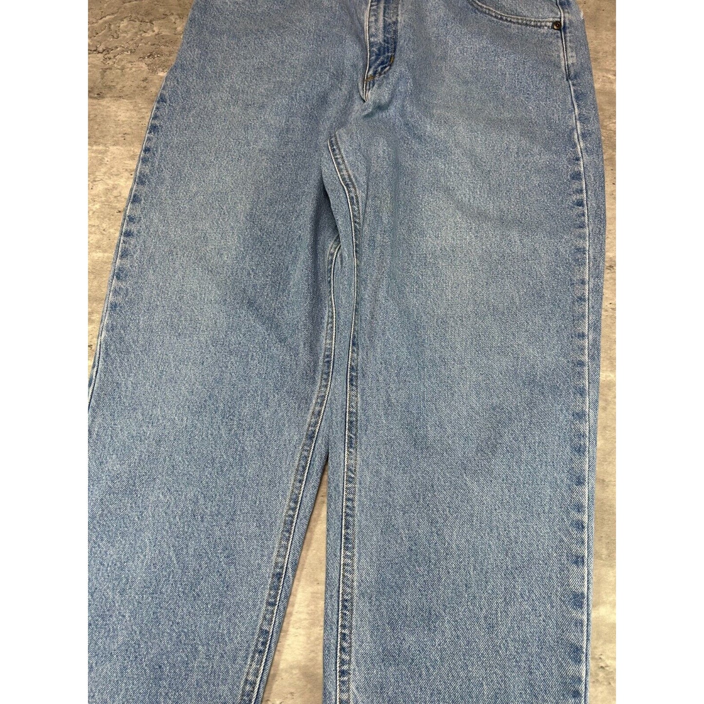 Vintage Carhartt Relaxed Fit Light Wash Denim Workwear Pants Size 37