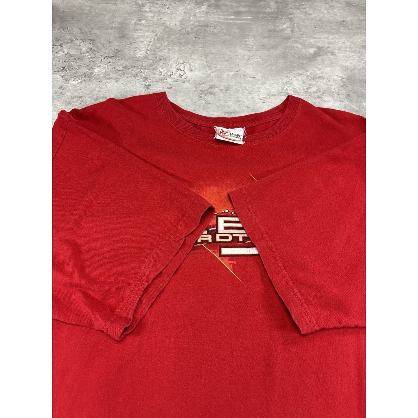 Vintage Dale Earnhardt Jr #8 Nascar Budweiser Spell Out T-Shirt Size XL Red