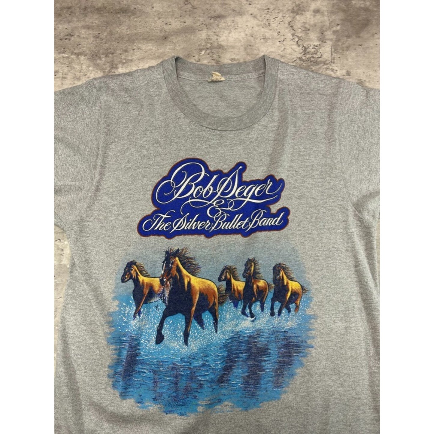 Vintage 1983 Bob Seger & The Silver Bullet Band Rock Music T-Shirt Size Medium
