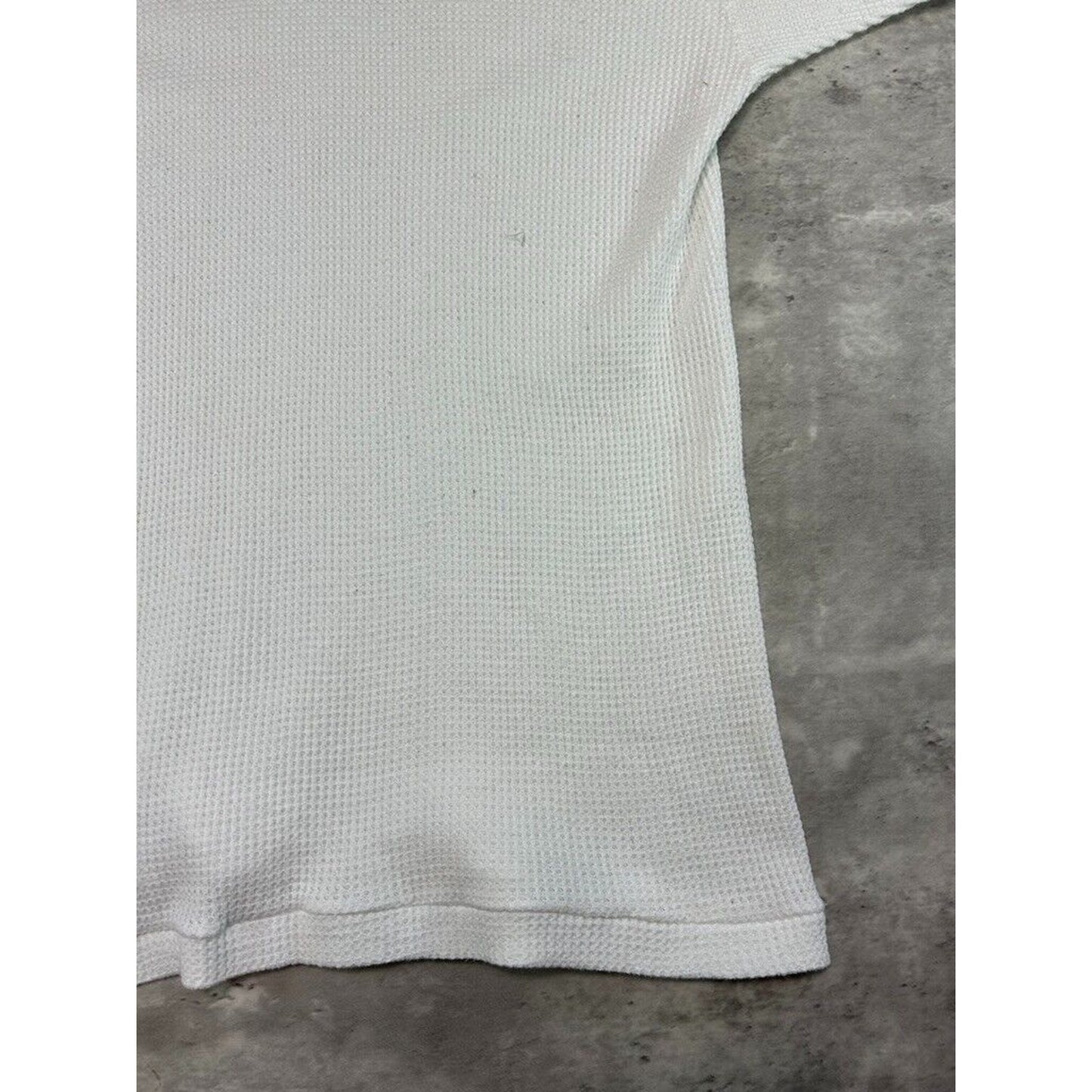 Vintage 1980s Standfields Blank Thermal Print Long Sleeve T-Shirt Size Medium