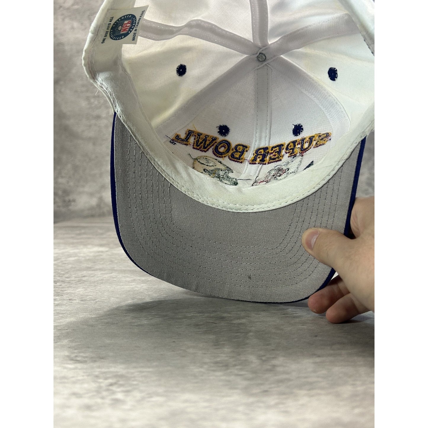 Vintage 1997 Packers Vs Patriots NFL Super Bowl XXXI Football Snapback Hat OSFA