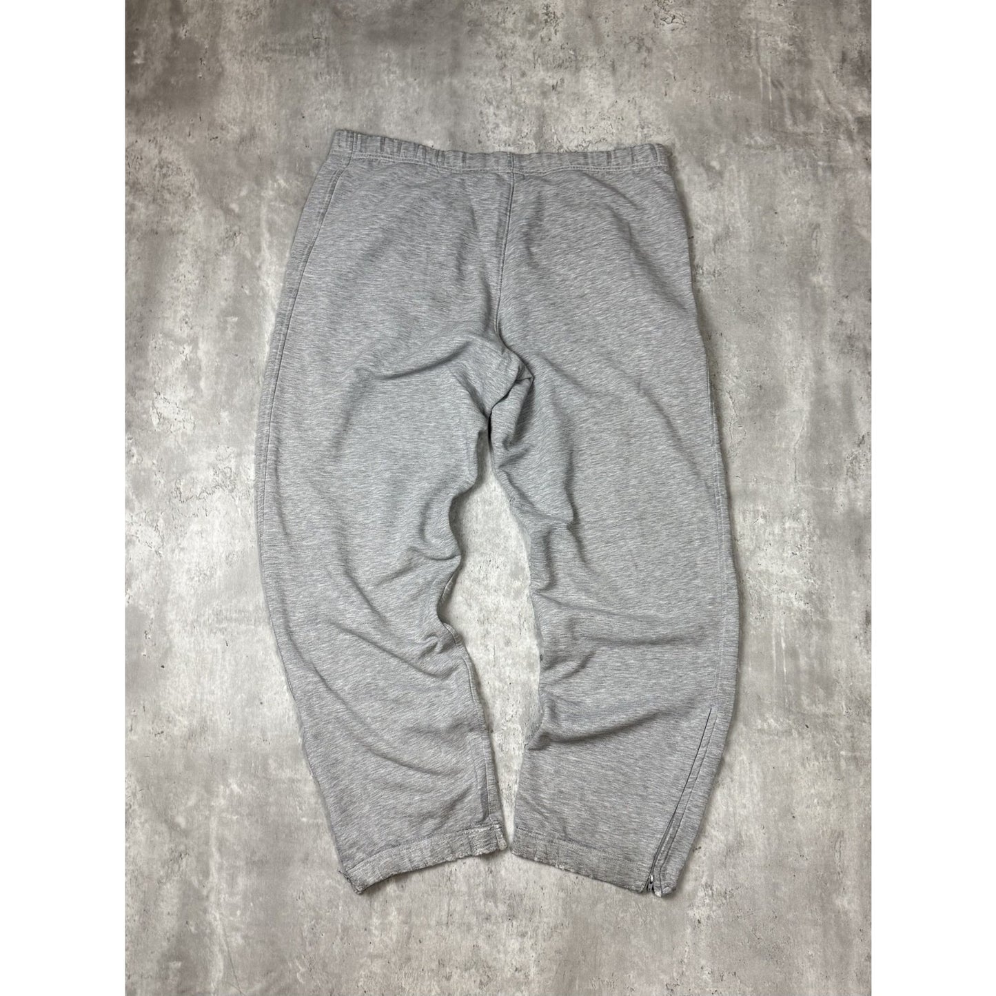 Vintage 2000s Nike Embroidered Swoosh Sweat Pants Size Large Gray