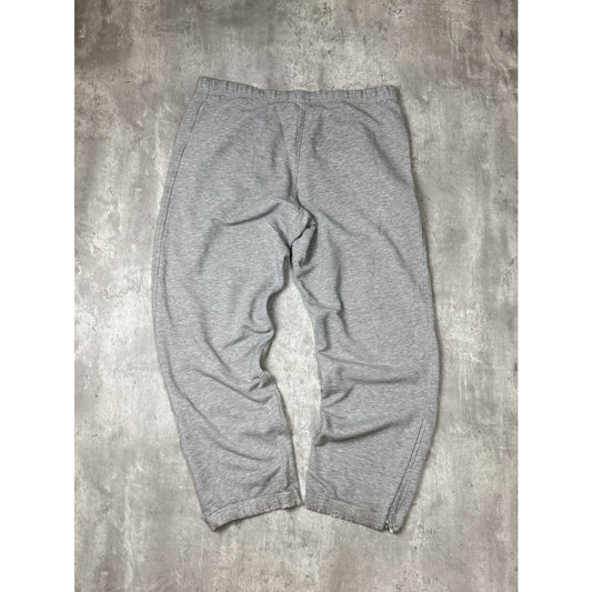 Vintage 2000s Nike Embroidered Swoosh Sweat Pants Size Large Gray