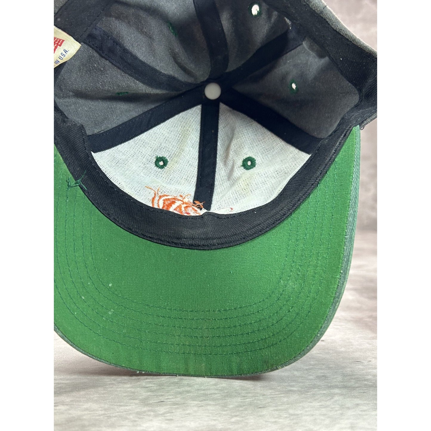 Vintage 90s Mountain Dew Basketball Embroidered Graphic Snapback Hat OSFA