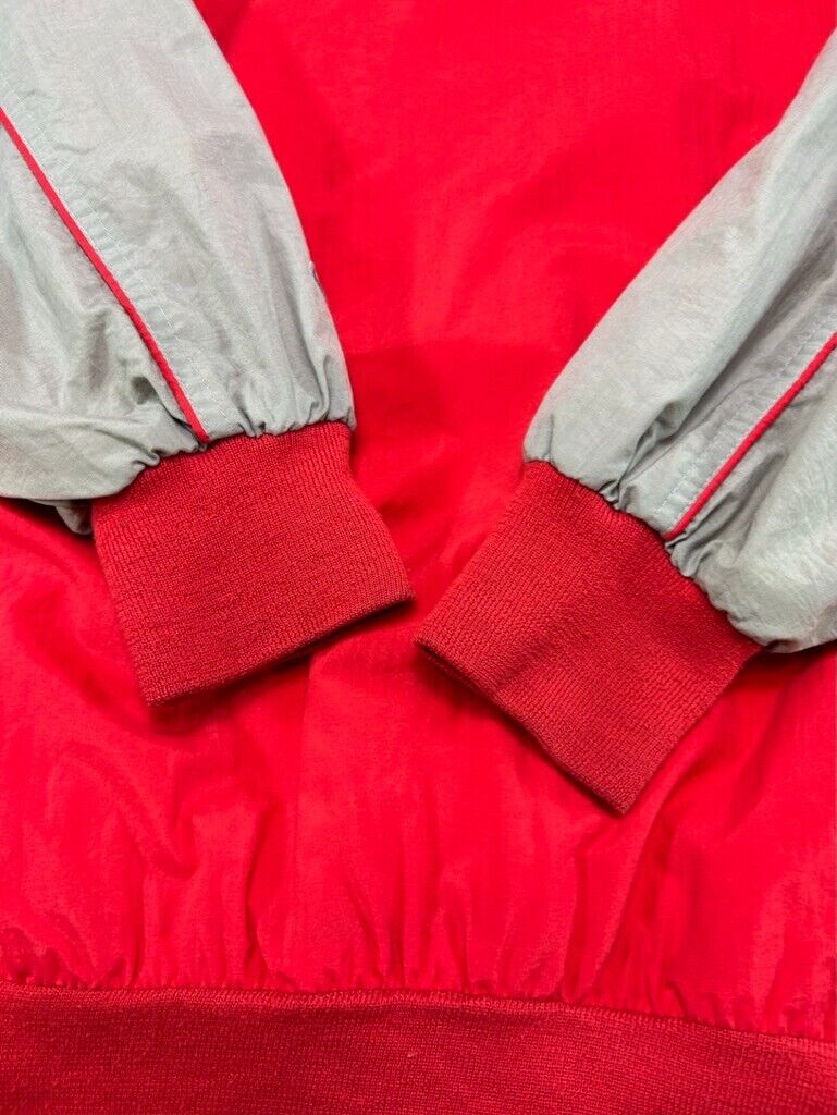 Vintage 90s Ohio State Buckeyes Football NCAA Nylon Champion Jacket Size XL Red