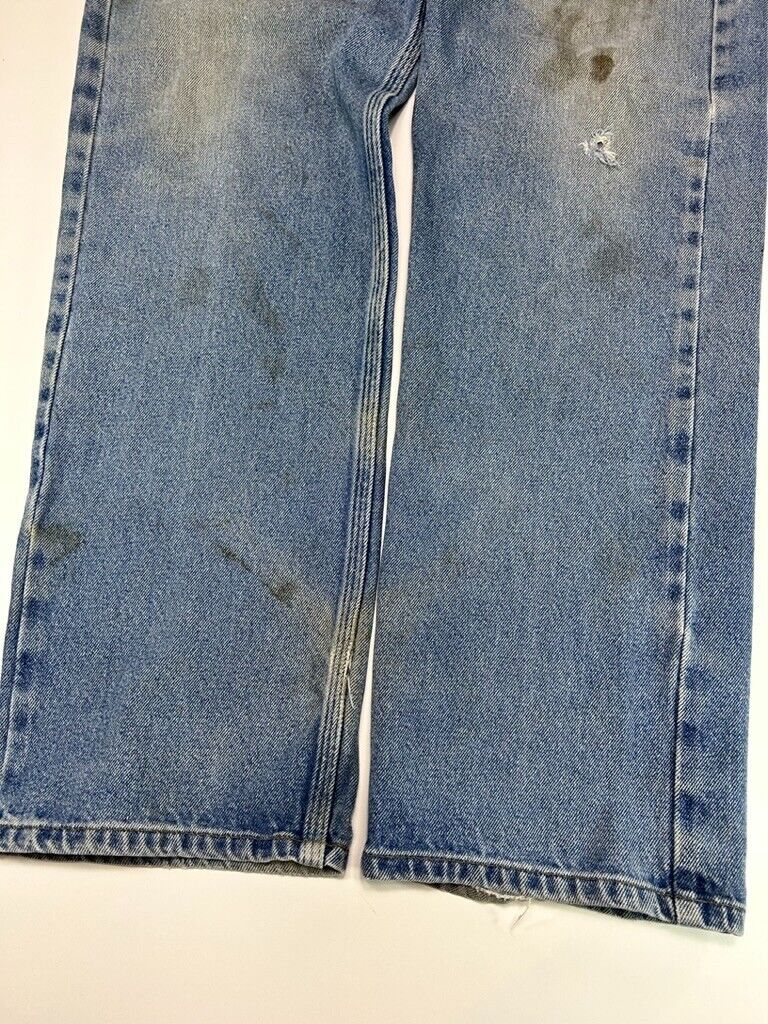 Vintage Carhartt Medium Wash Denim Workwear Pants Size 37