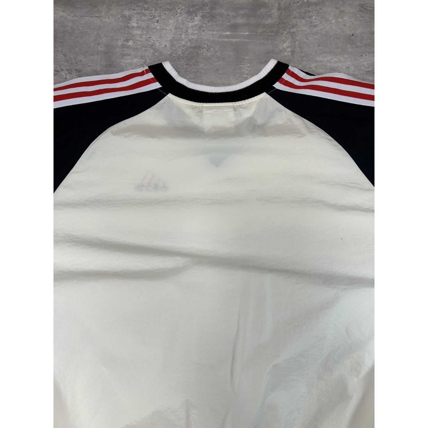 Vintage 90s Adidas Embroidered Logo Nylon Pullover Windbreaker Jacket Size XL