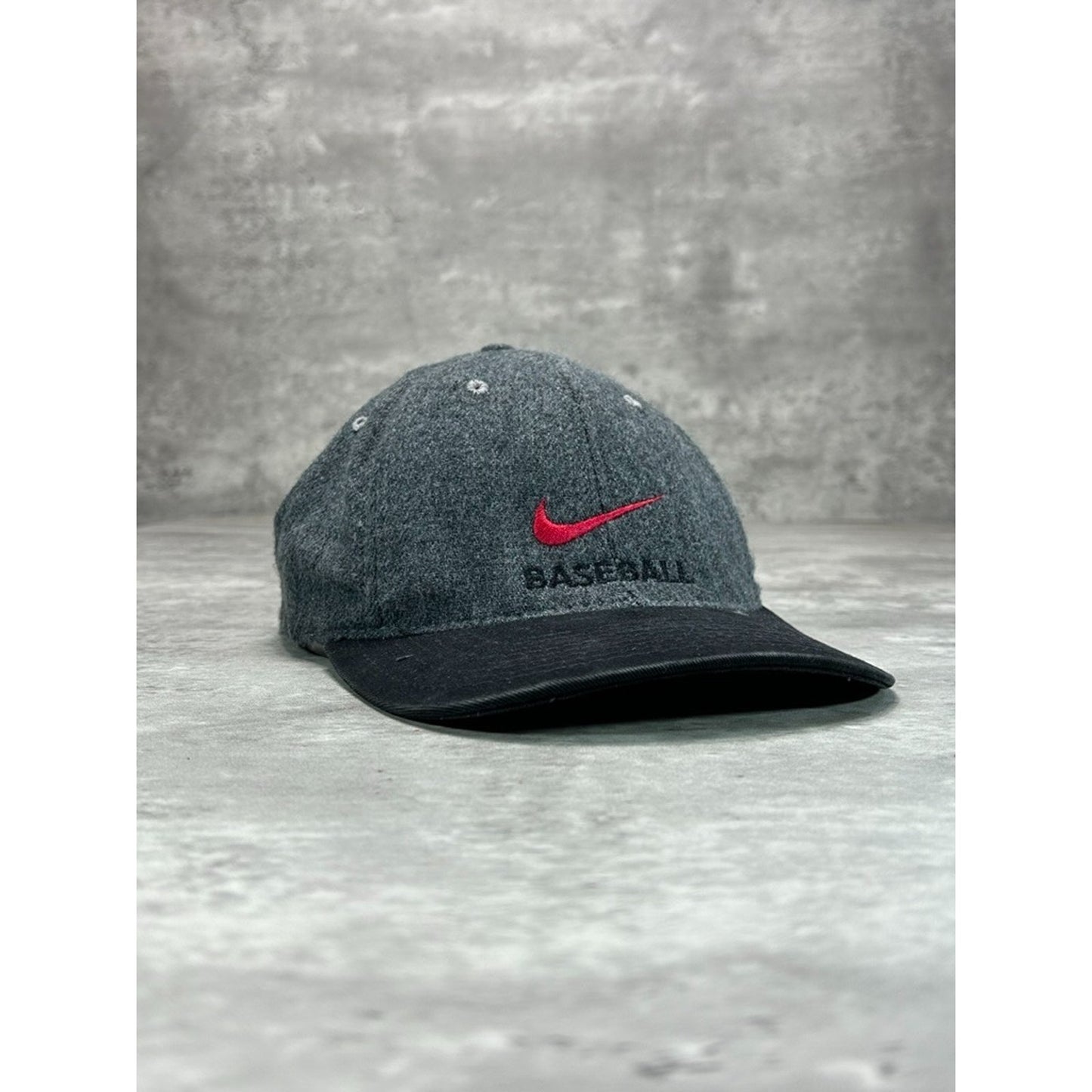 Vintage 90s Nike Baseball Embroidered Swoosh Spellout Snapback Hat OSFA