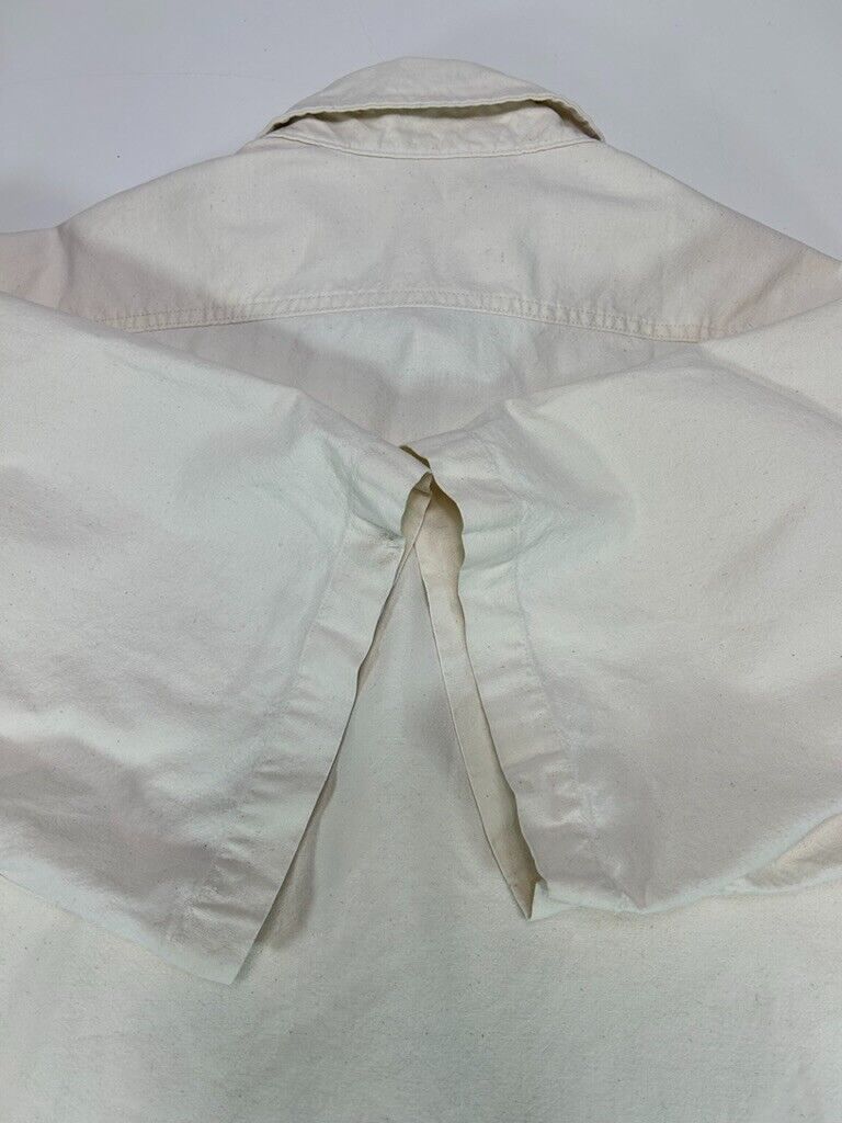 Vintage 80s/90s Carhartt Short Sleeve Workwear Button Up Shirt Size XXL White